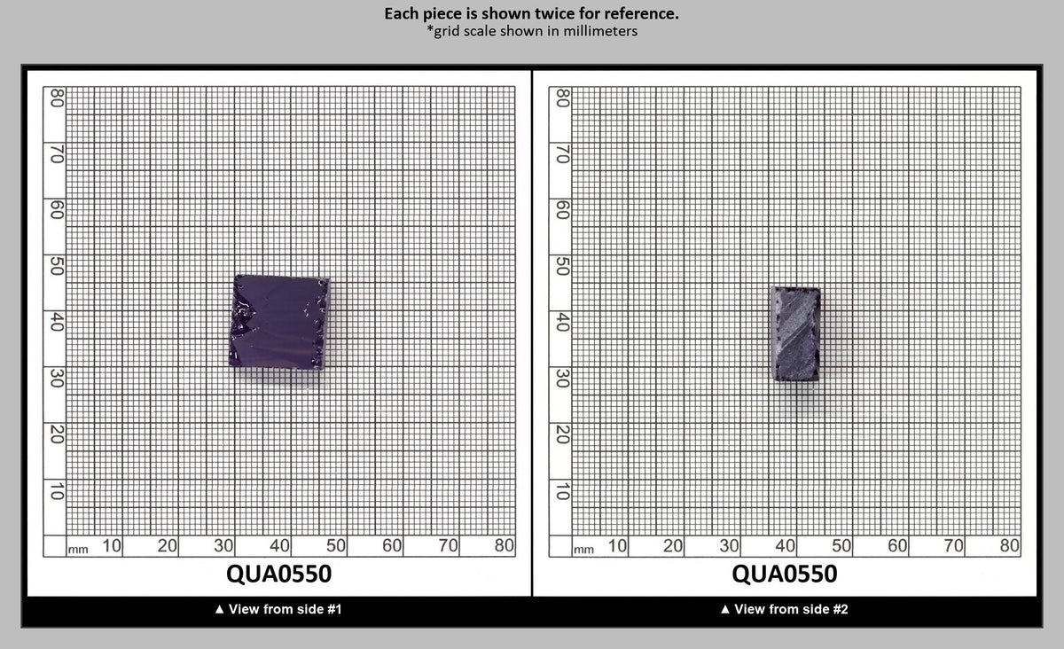 Medium Amethyst Hydrothermal Synthetic Quartz - Lab Created Faceting Rough : QUA0550
