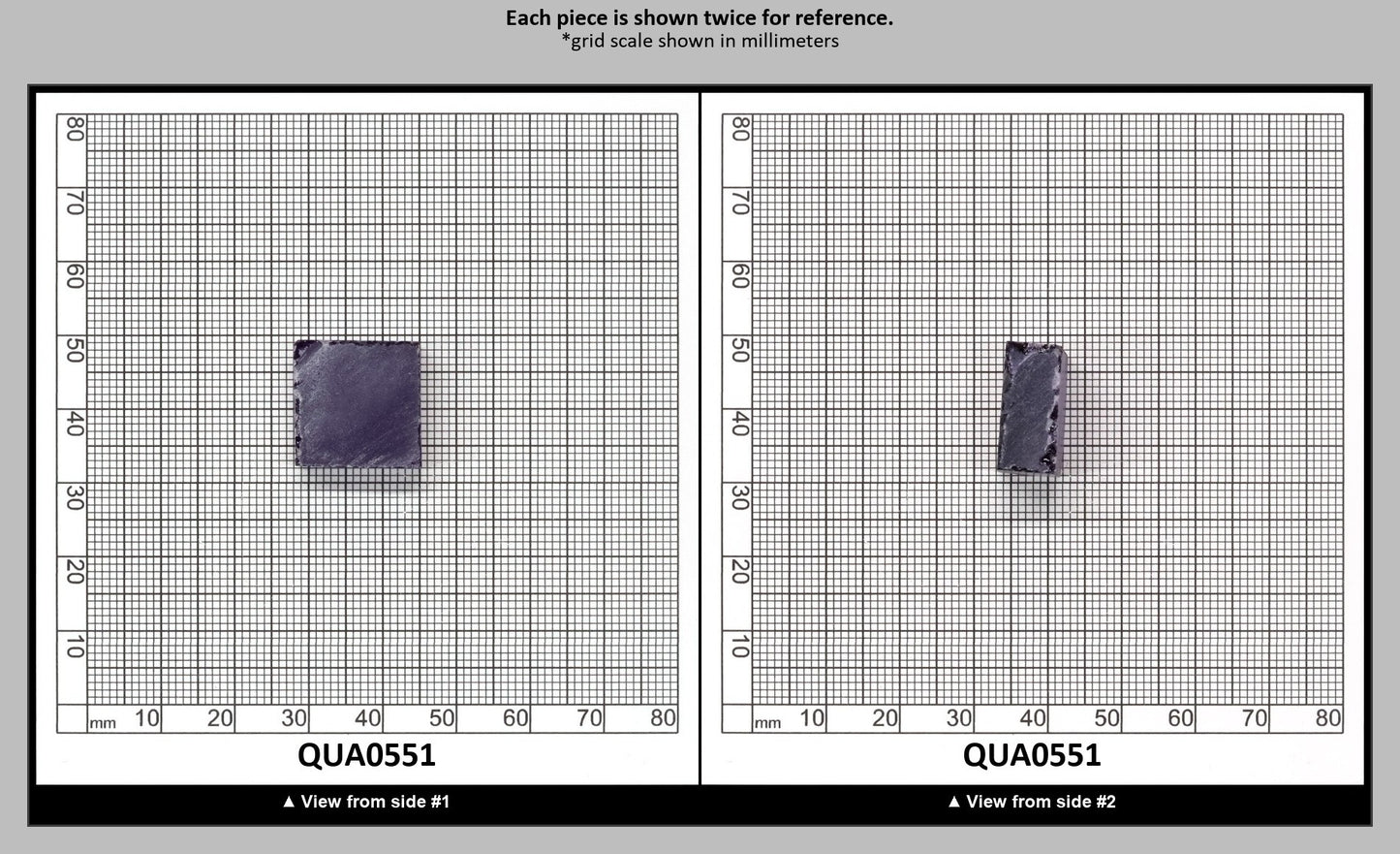 Amethyst Hydrothermal Synthetic Quartz - Lab Created Faceting Rough : QUA0551