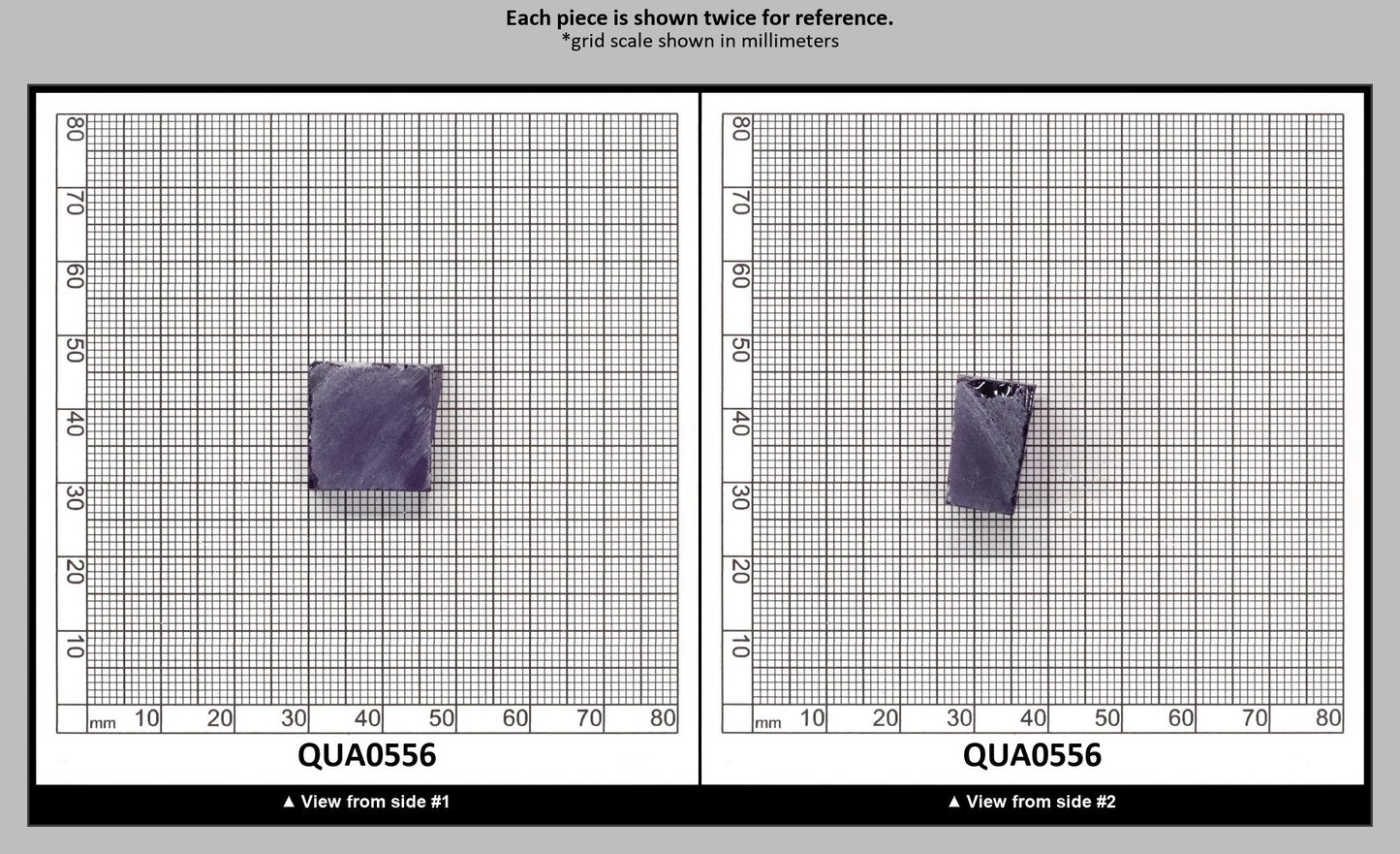 Amethyst Hydrothermal Synthetic Quartz - Lab Created Faceting Rough : QUA0556