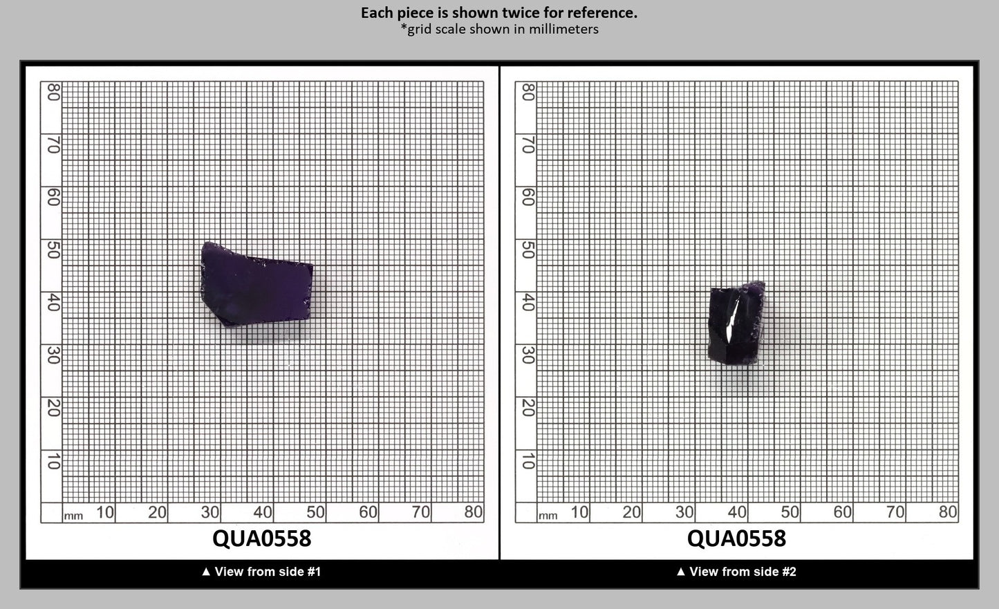 Amethyst Hydrothermal Synthetic Quartz - Lab Created Faceting Rough : QUA0558