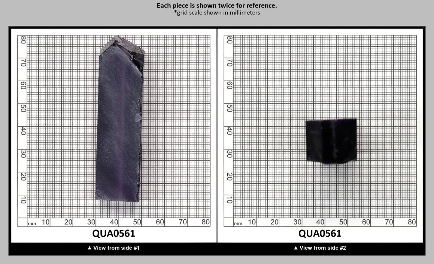 Amethyst Hydrothermal Synthetic Quartz - Lab Created Faceting Rough : QUA0561