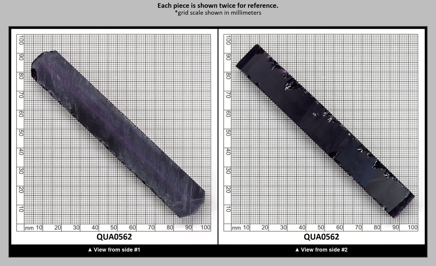 Amethyst Hydrothermal Synthetic Quartz - Lab Created Faceting Rough : QUA0562