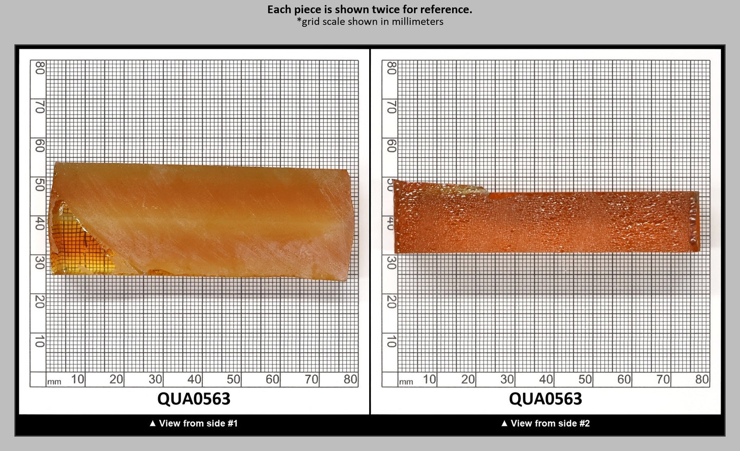 Light Citrine Hydrothermal Synthetic Quartz - Lab Created Faceting Rough : QUA0563
