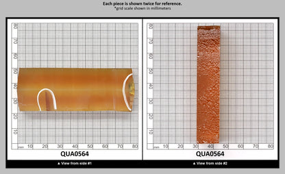 Light Citrine Hydrothermal Synthetic Quartz - Lab Created Faceting Rough : QUA0564