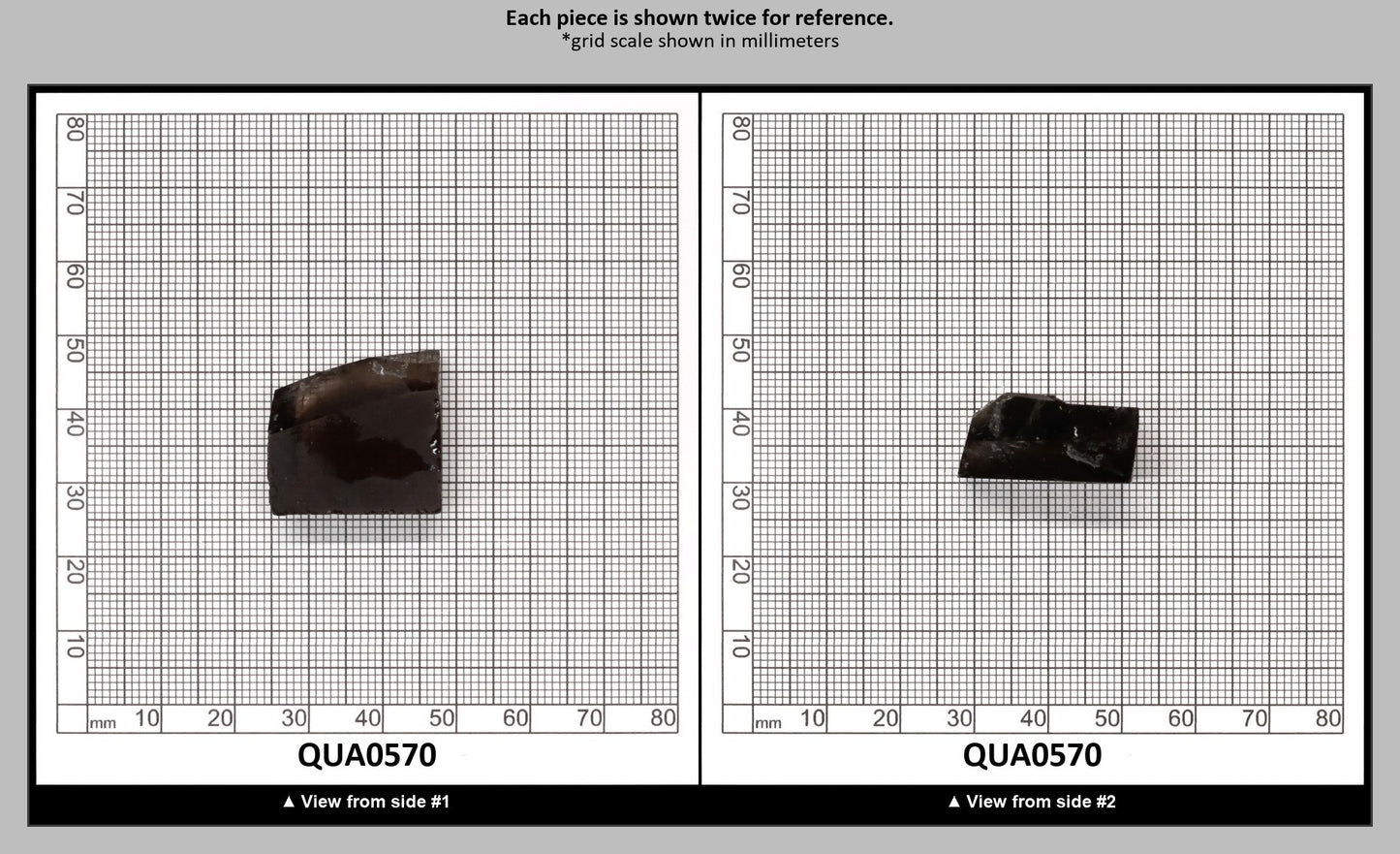 Light Smoky Hydrothermal Synthetic Quartz - Lab Created Faceting Rough : QUA0570
