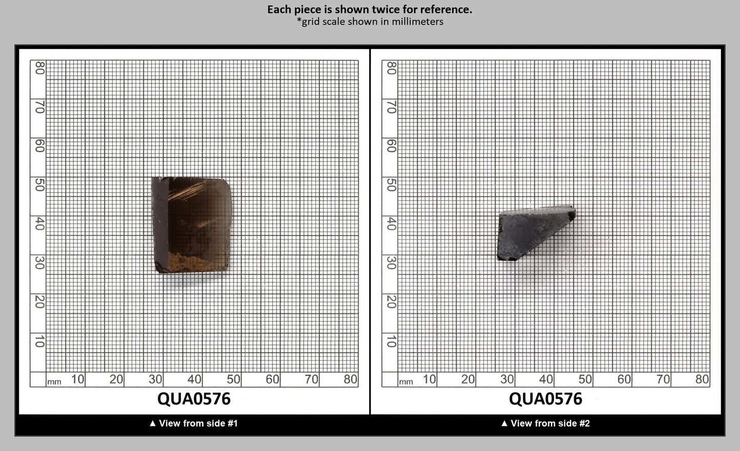 Light Smoky Hydrothermal Synthetic Quartz - Lab Created Faceting Rough : QUA0576