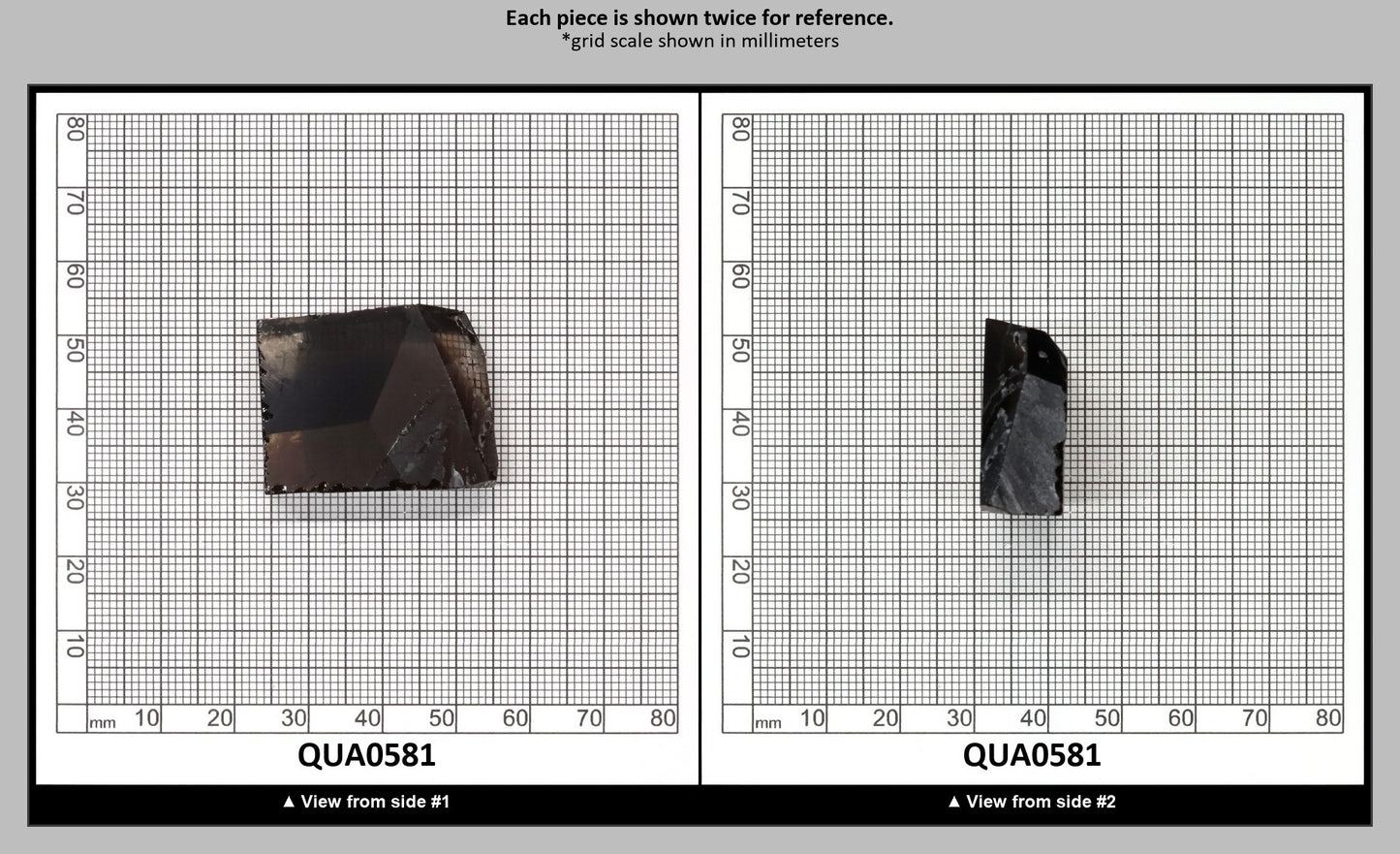 Light Smoky Hydrothermal Synthetic Quartz - Lab Created Faceting Rough : QUA0581