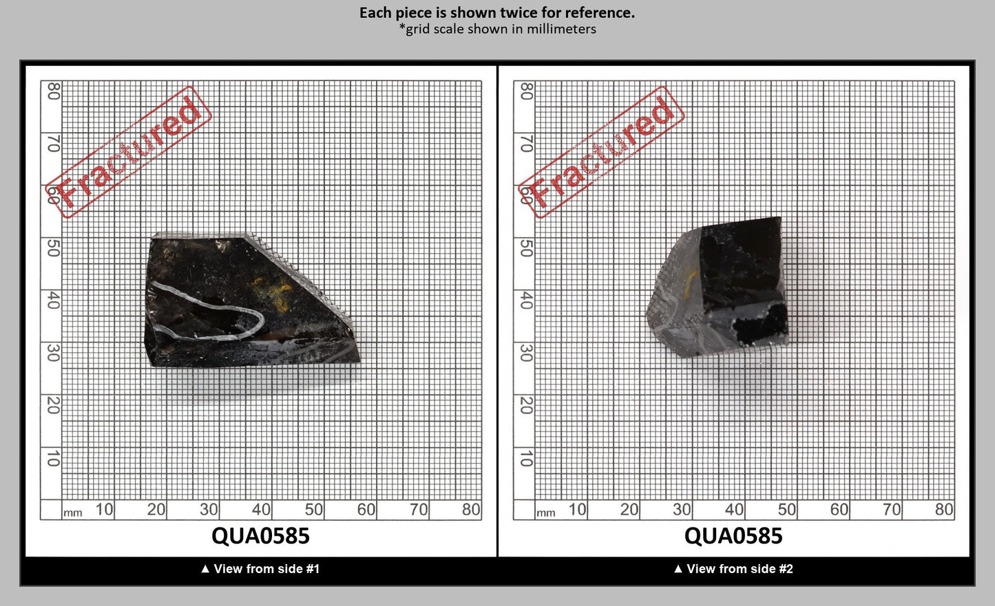Light Smoky Hydrothermal Synthetic Quartz - Lab Created Faceting Rough : QUA0585