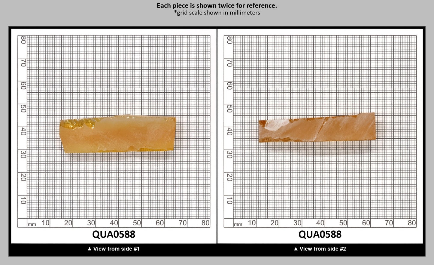 Light Citrine Hydrothermal Synthetic Quartz - Lab Created Faceting Rough : QUA0588