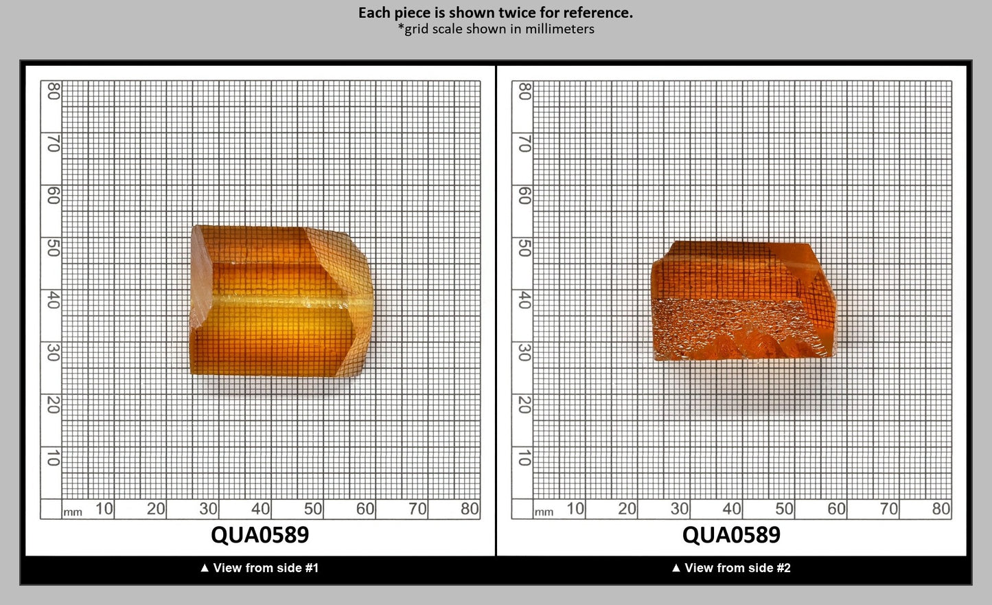 Light Citrine Hydrothermal Synthetic Quartz - Lab Created Faceting Rough : QUA0589
