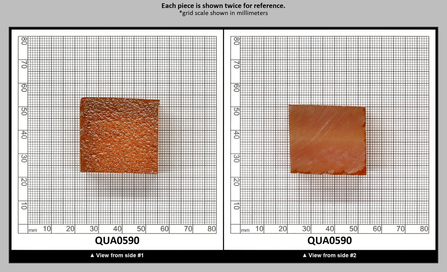 Light Citrine Hydrothermal Synthetic Quartz - Lab Created Faceting Rough : QUA0590