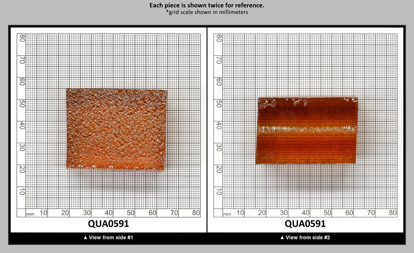 Light Citrine Hydrothermal Synthetic Quartz - Lab Created Faceting Rough : QUA0591