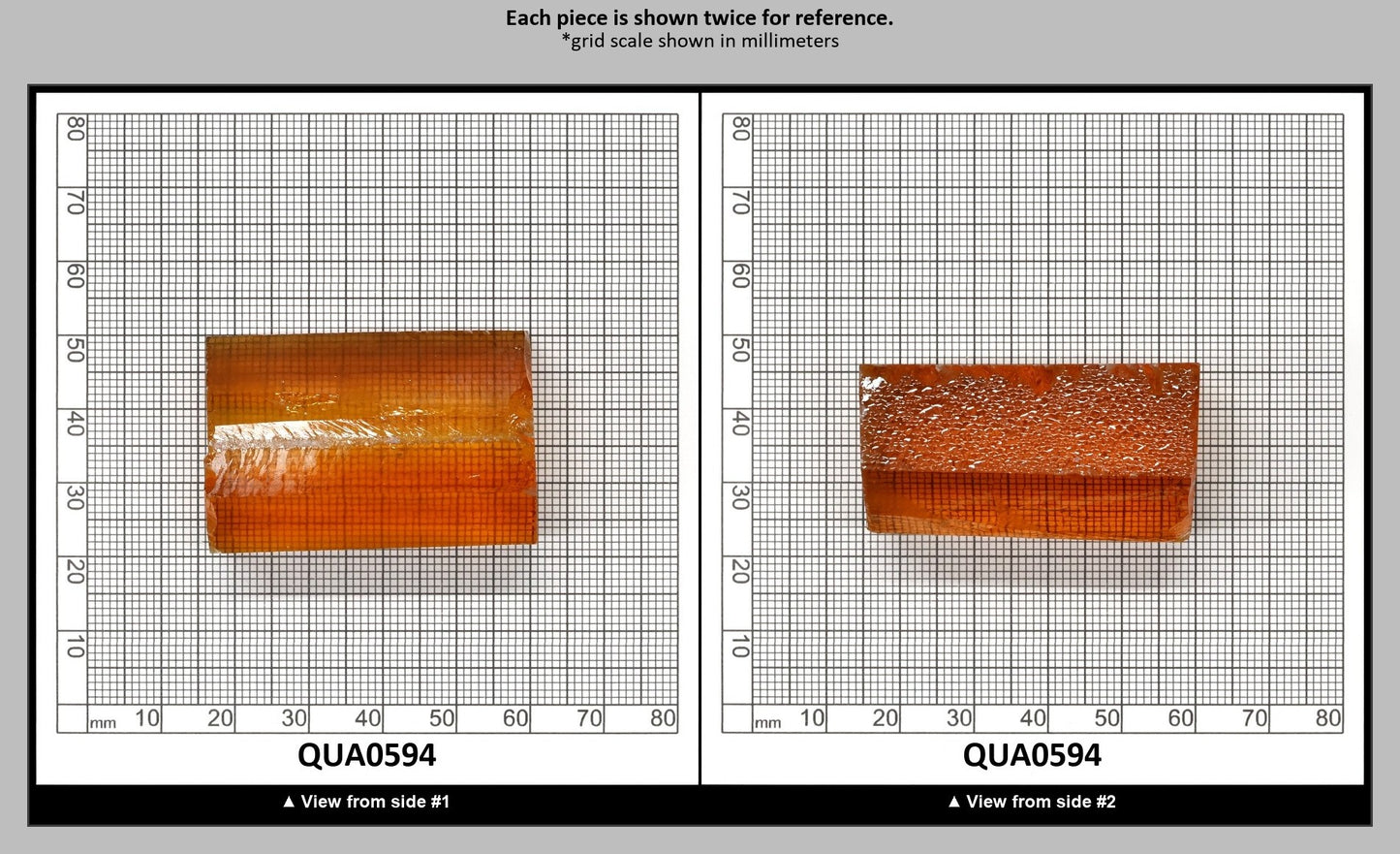 Light Citrine Hydrothermal Synthetic Quartz - Lab Created Faceting Rough : QUA0594