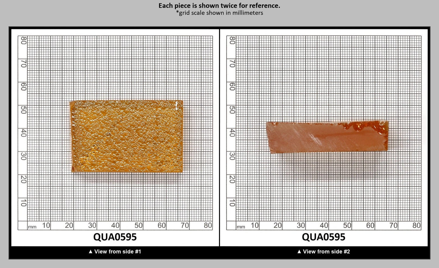 Light Citrine Hydrothermal Synthetic Quartz - Lab Created Faceting Rough : QUA0595