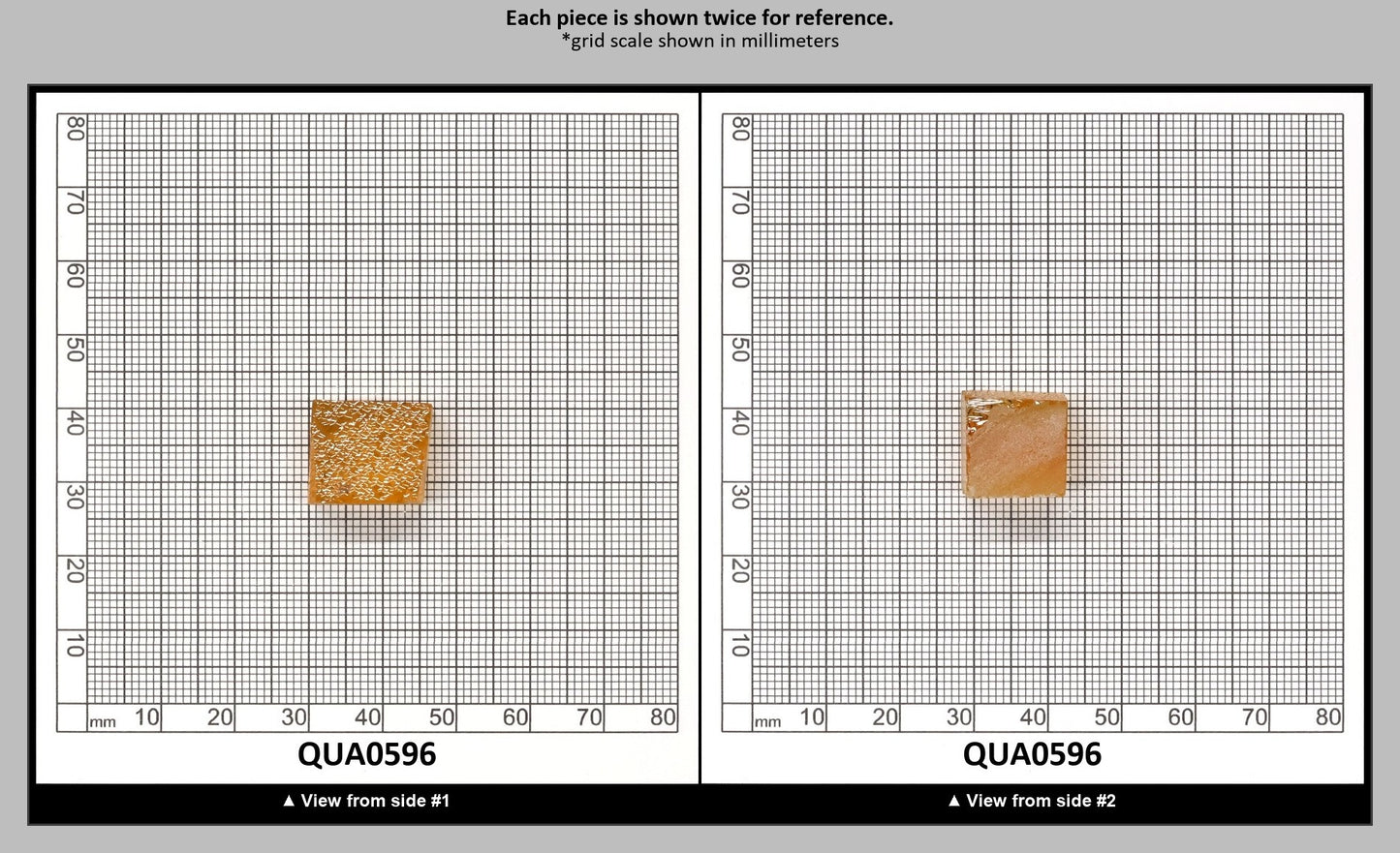 Light Citrine Hydrothermal Synthetic Quartz - Lab Created Faceting Rough : QUA0596