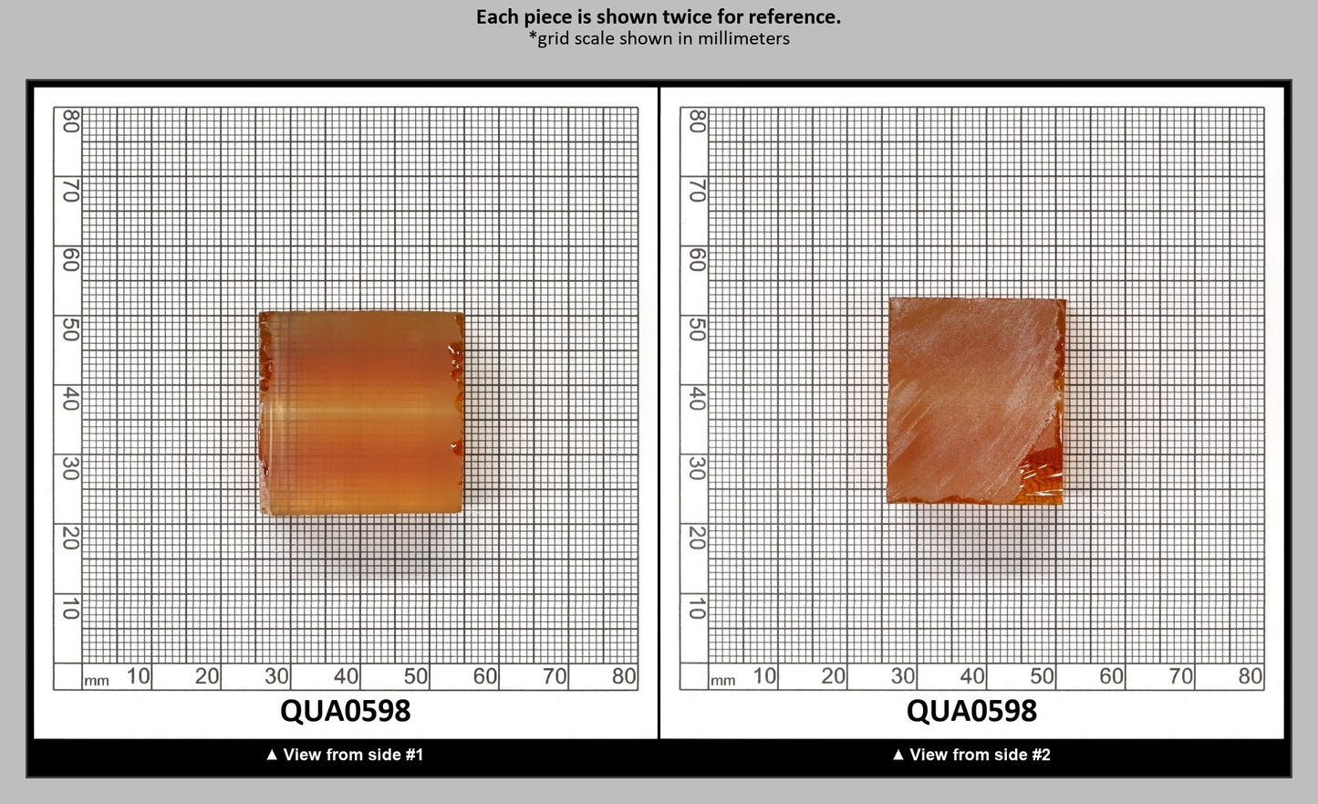 Light Citrine Hydrothermal Synthetic Quartz - Lab Created Faceting Rough : QUA0598