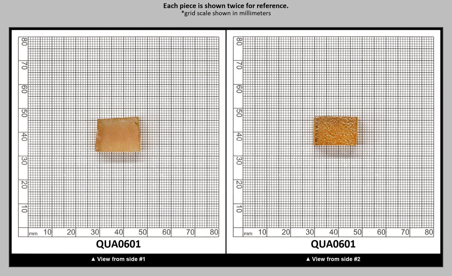 Light Citrine Hydrothermal Synthetic Quartz - Lab Created Faceting Rough : QUA0601