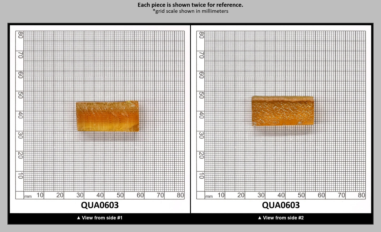 Light Citrine Hydrothermal Synthetic Quartz - Lab Created Faceting Rough : QUA0603
