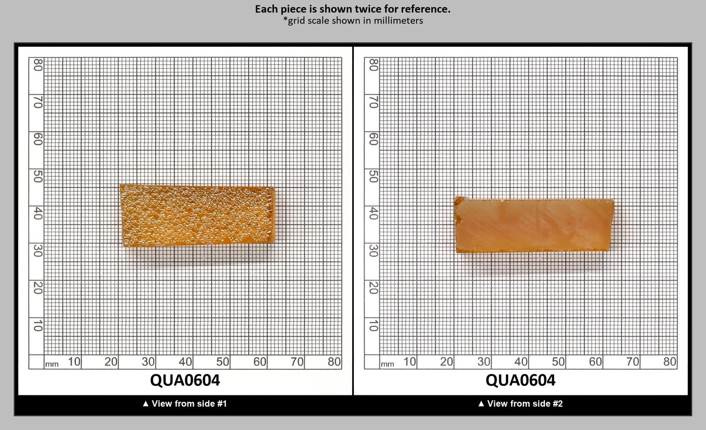 Light Citrine Hydrothermal Synthetic Quartz - Lab Created Faceting Rough : QUA0604