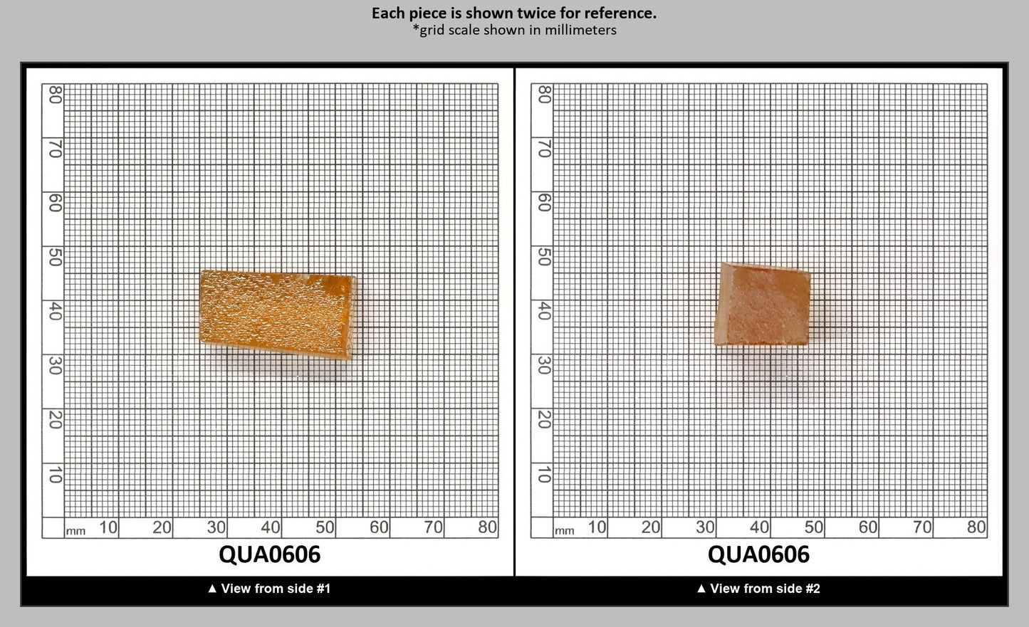 Light Citrine Hydrothermal Synthetic Quartz - Lab Created Faceting Rough : QUA0606