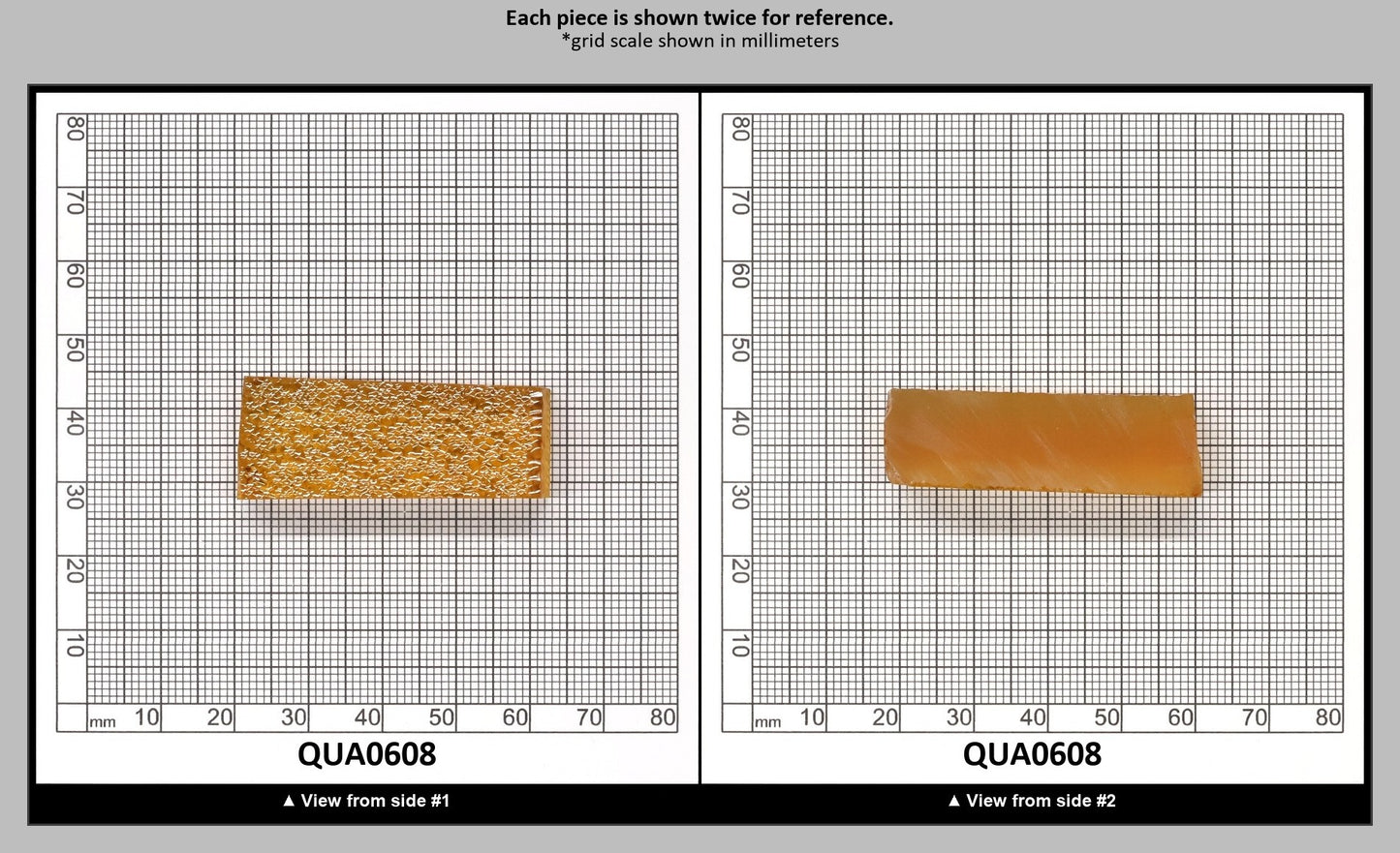 Light Citrine Hydrothermal Synthetic Quartz - Lab Created Faceting Rough : QUA0608