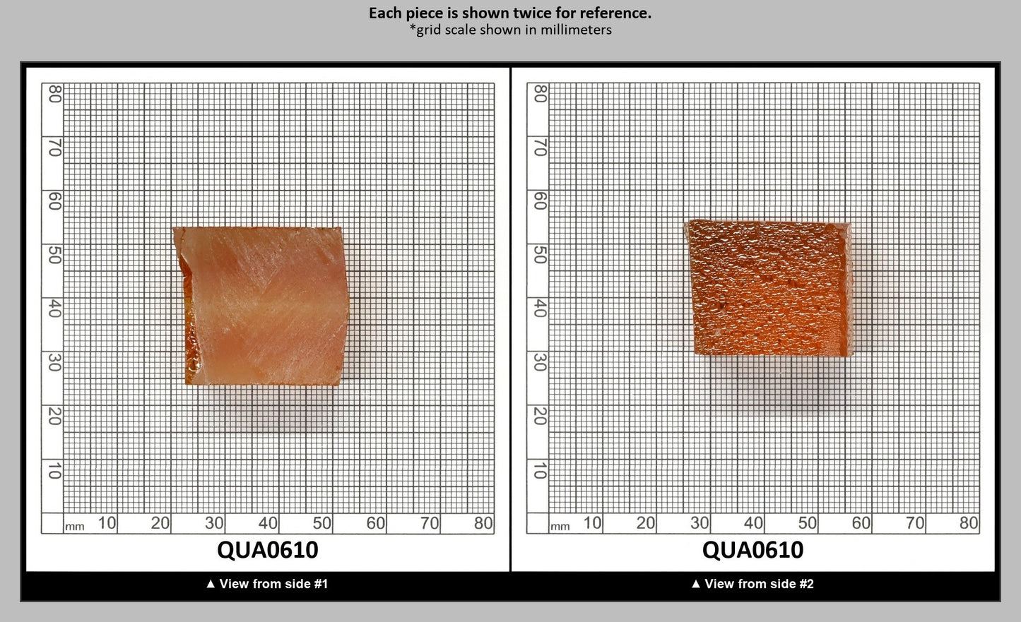 Light Citrine Hydrothermal Synthetic Quartz - Lab Created Faceting Rough : QUA0610