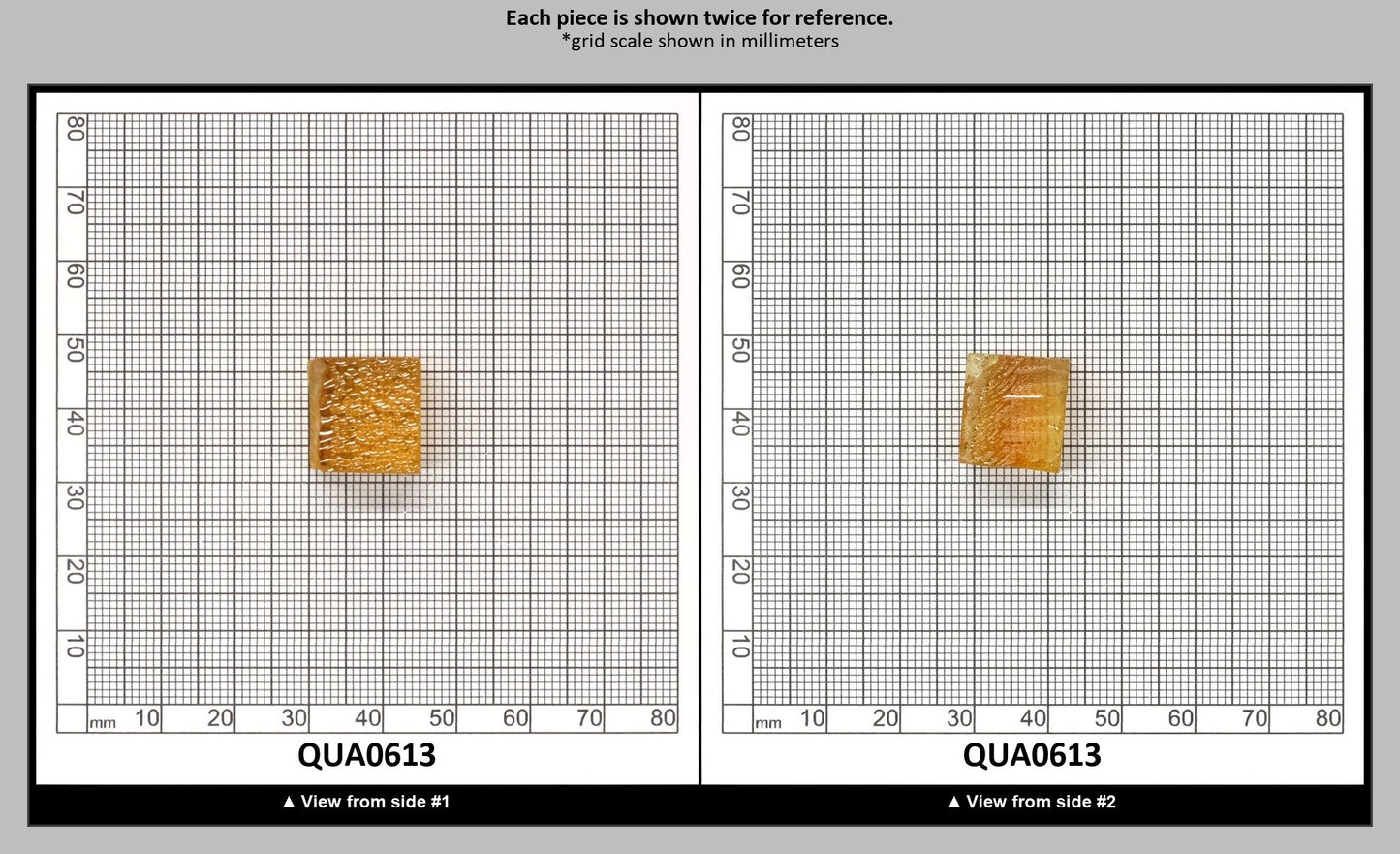 Light Citrine Hydrothermal Synthetic Quartz - Lab Created Faceting Rough : QUA0613