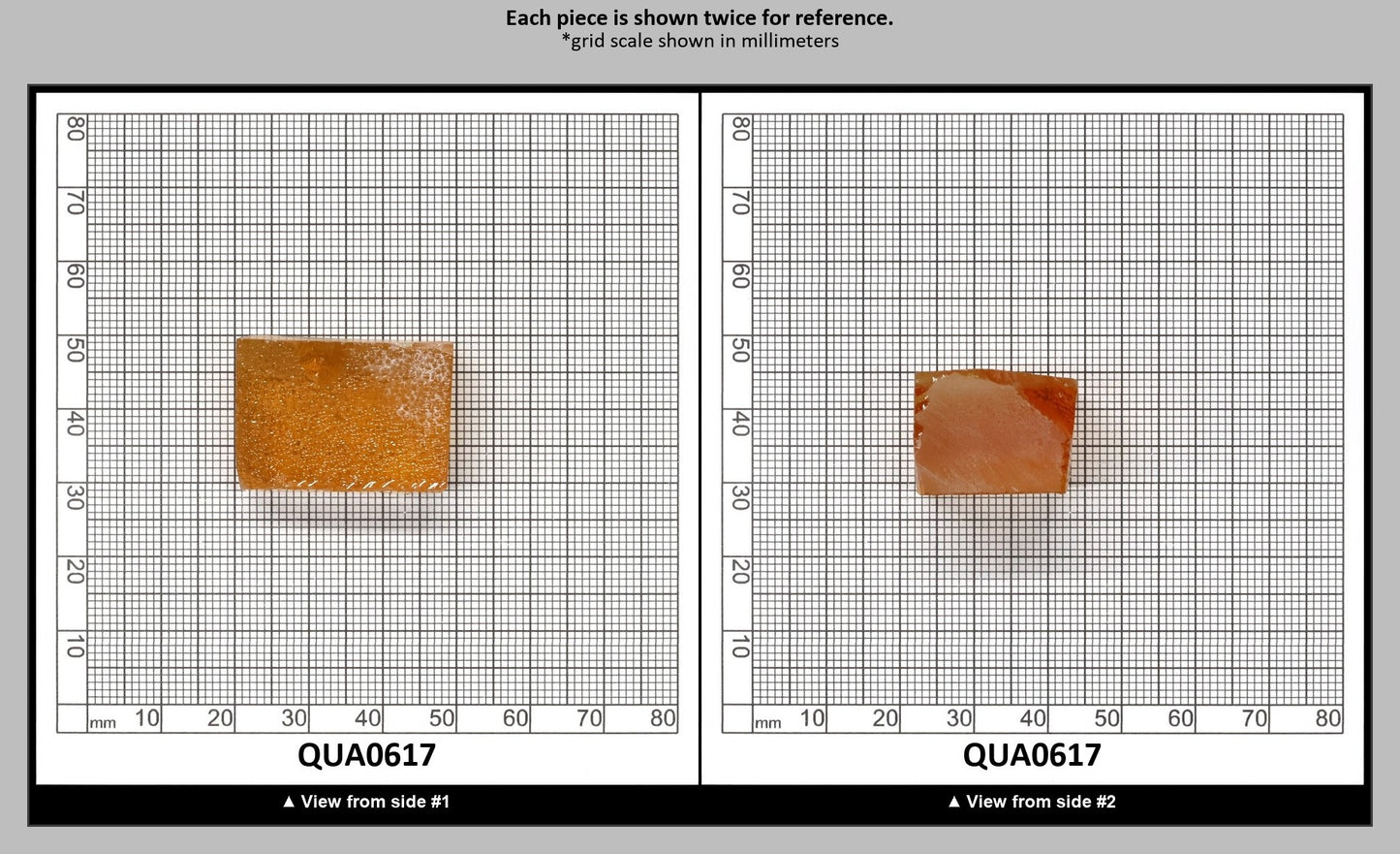 Light Citrine Hydrothermal Synthetic Quartz - Lab Created Faceting Rough : QUA0617