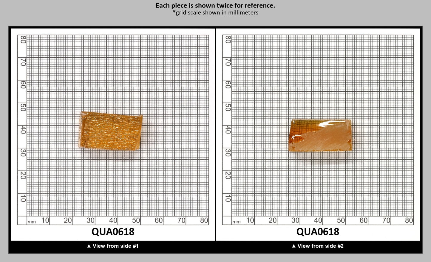 Light Citrine Hydrothermal Synthetic Quartz - Lab Created Faceting Rough : QUA0618