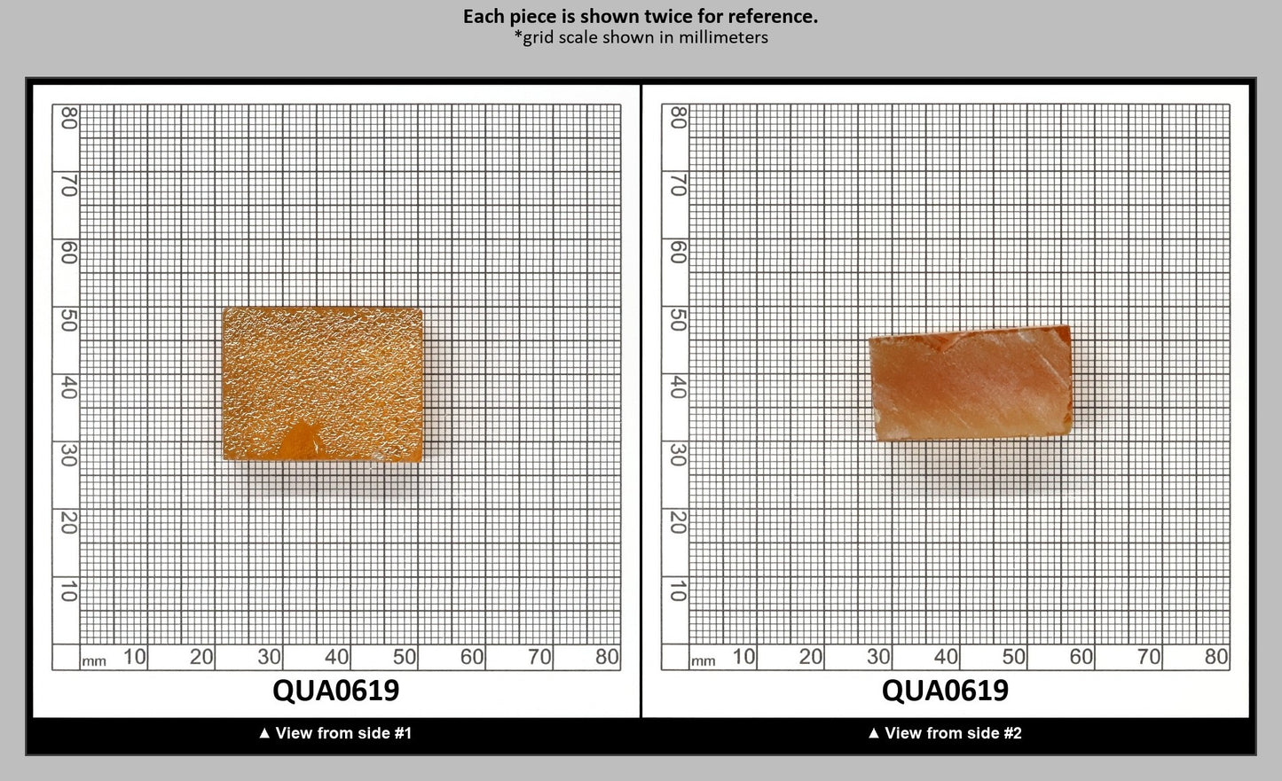 Light Citrine Hydrothermal Synthetic Quartz - Lab Created Faceting Rough : QUA0619