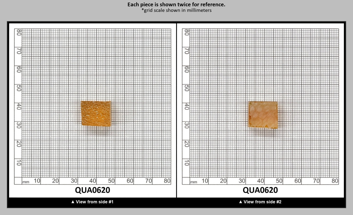 Light Citrine Hydrothermal Synthetic Quartz - Lab Created Faceting Rough : QUA0620