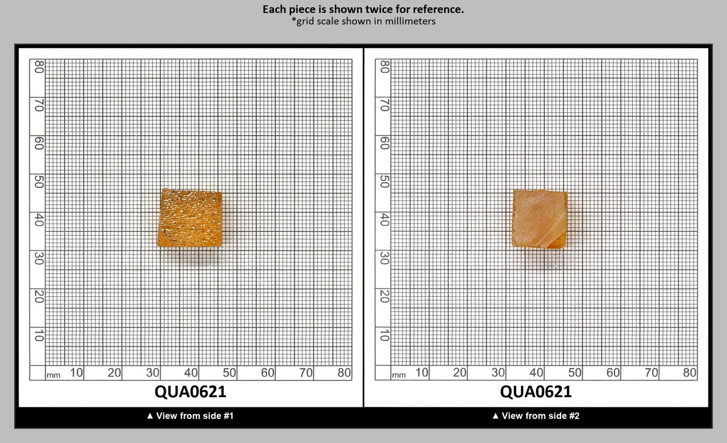 Light Citrine Hydrothermal Synthetic Quartz - Lab Created Faceting Rough : QUA0621