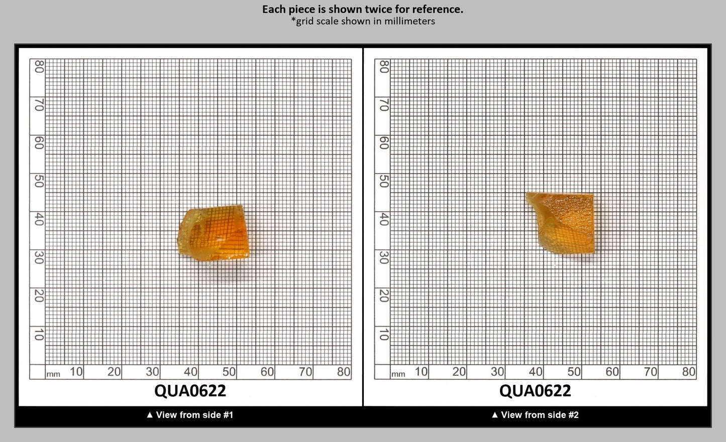 Light Citrine Hydrothermal Synthetic Quartz - Lab Created Faceting Rough : QUA0622