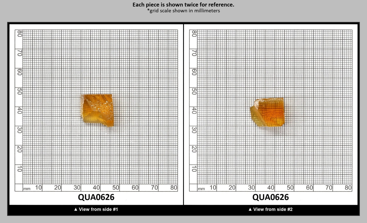 Light Citrine Hydrothermal Synthetic Quartz - Lab Created Faceting Rough : QUA0626