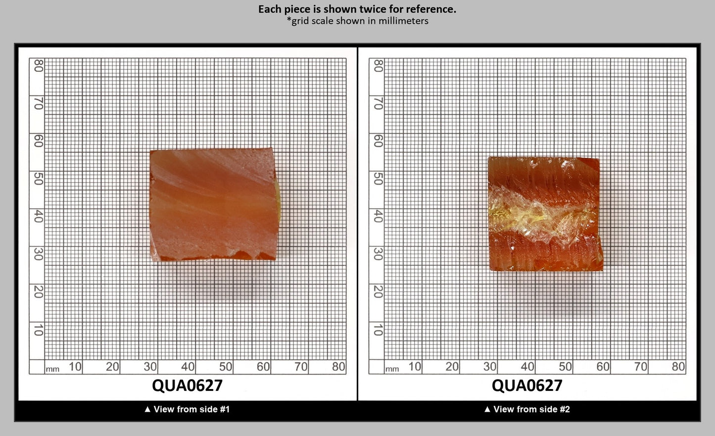 Light Citrine Hydrothermal Synthetic Quartz - Lab Created Faceting Rough : QUA0627