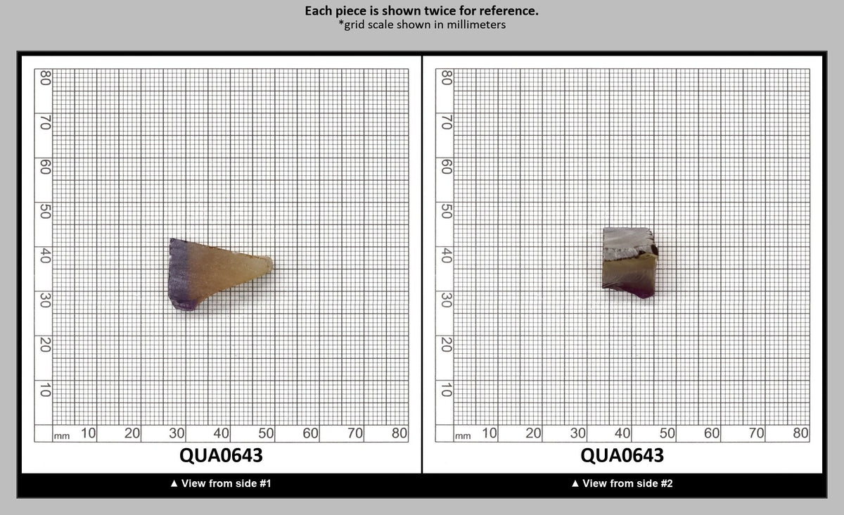 Ametrine Hydrothermal Synthetic Quartz - Lab Created Faceting Rough : QUA0643