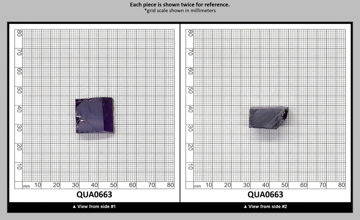 Medium Amethyst Hydrothermal Synthetic Quartz - Lab Created Faceting Rough : QUA0663