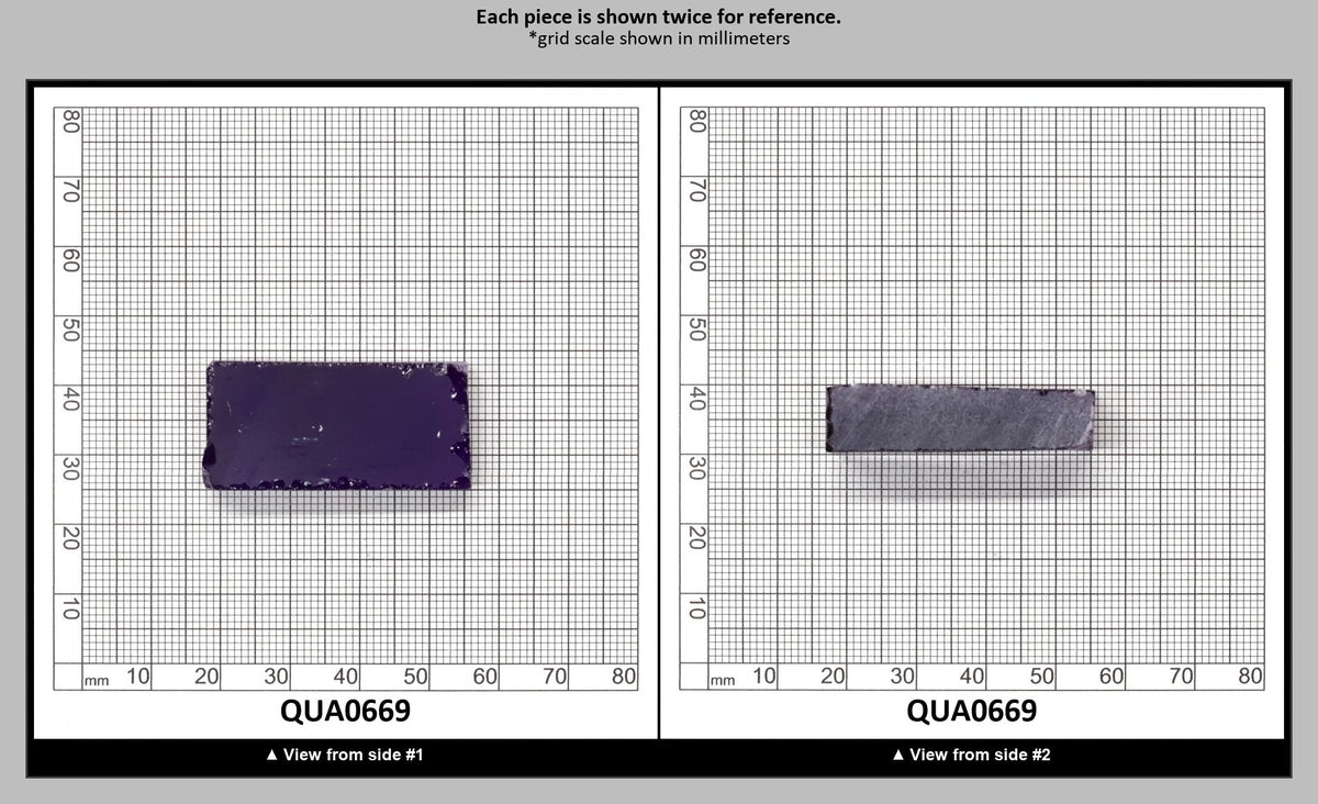 Medium Amethyst Hydrothermal Synthetic Quartz - Lab Created Faceting Rough : QUA0669