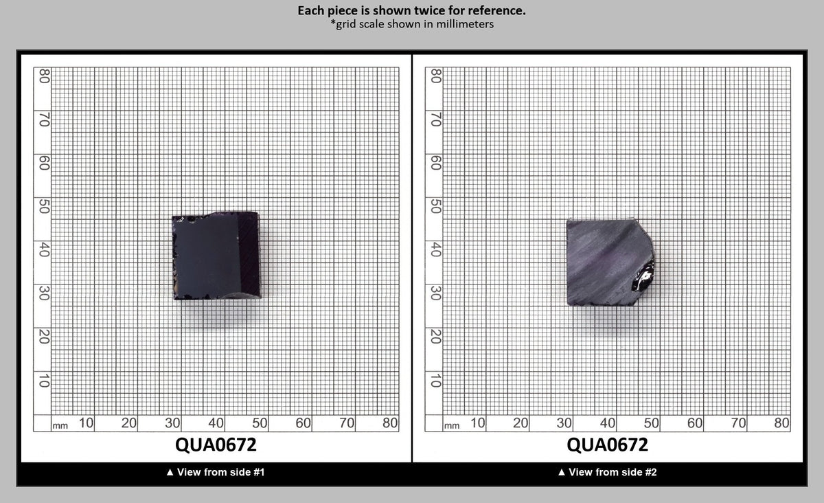Medium Amethyst Hydrothermal Synthetic Quartz - Lab Created Faceting Rough : QUA0672