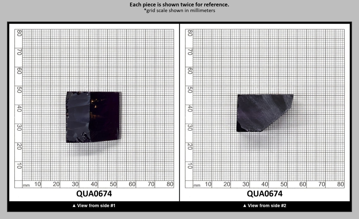 Medium Amethyst Hydrothermal Synthetic Quartz - Lab Created Faceting Rough : QUA0674