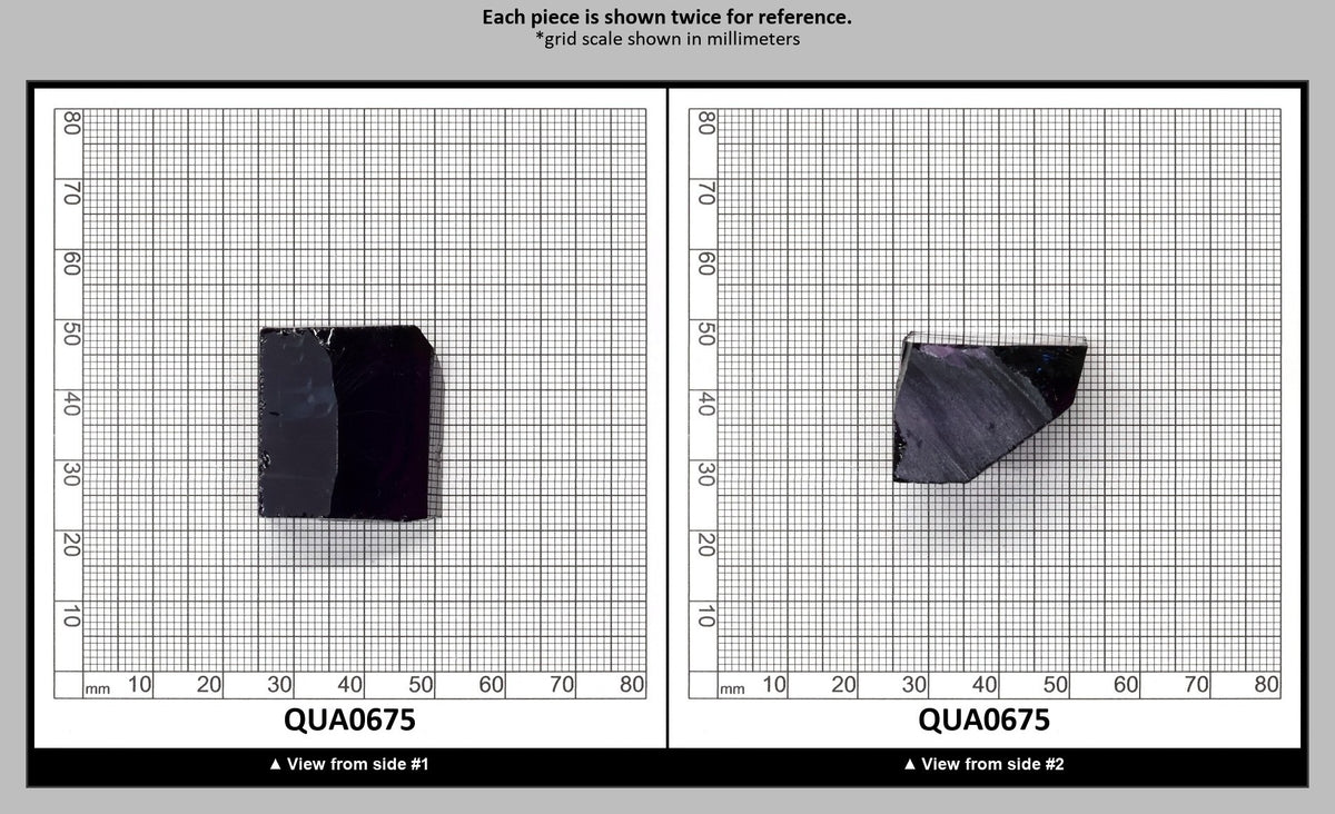 Medium Amethyst Hydrothermal Synthetic Quartz - Lab Created Faceting Rough : QUA0675