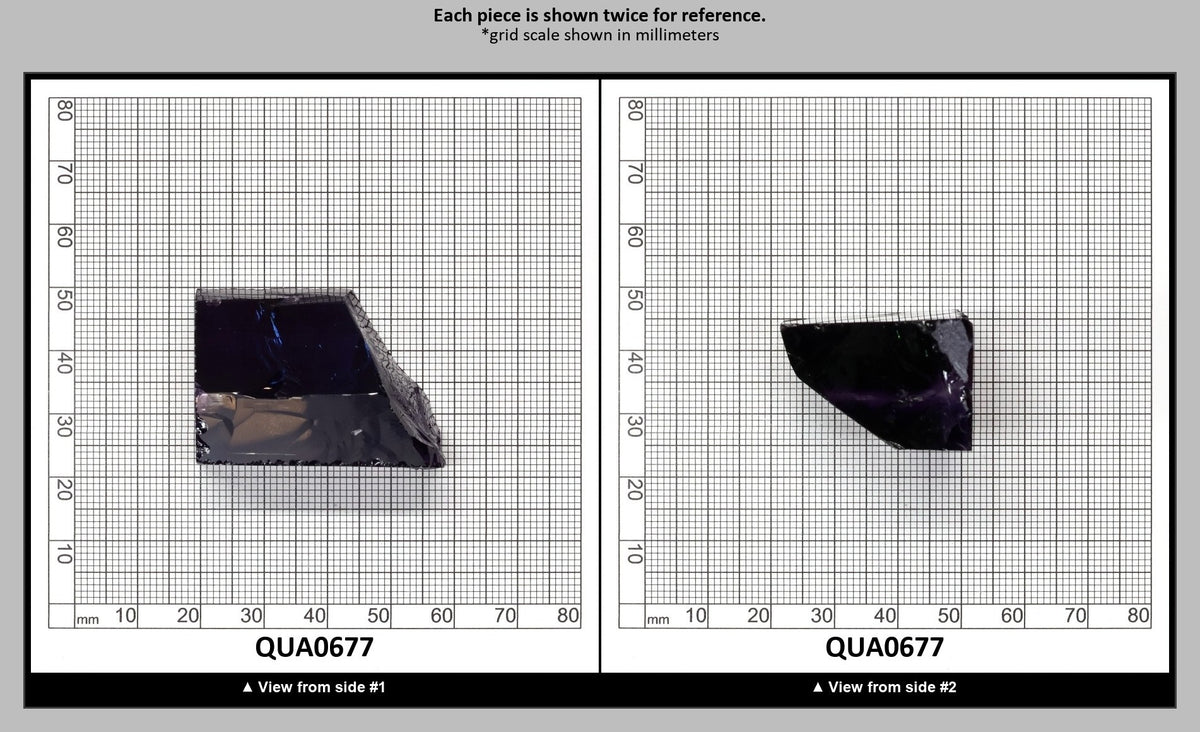 Medium Amethyst Hydrothermal Synthetic Quartz - Lab Created Faceting Rough : QUA0677