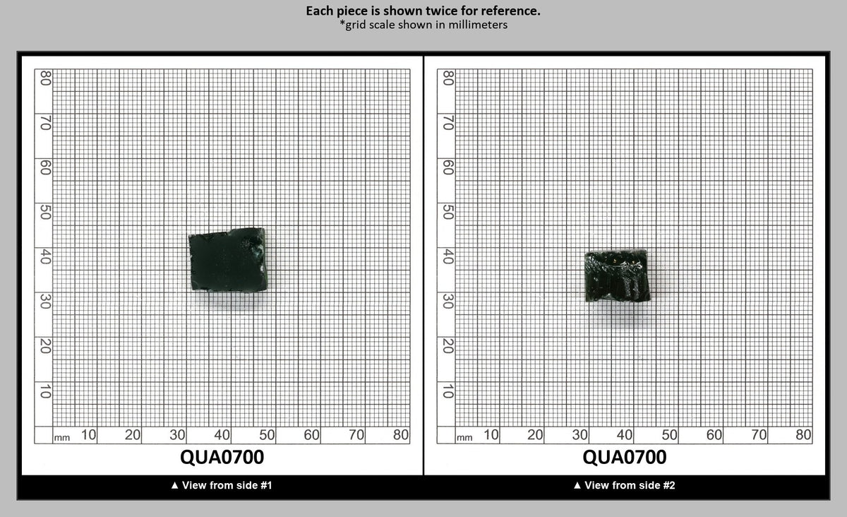 Dark Green Hydrothermal Synthetic Quartz - Lab Created Faceting Rough : QUA0700