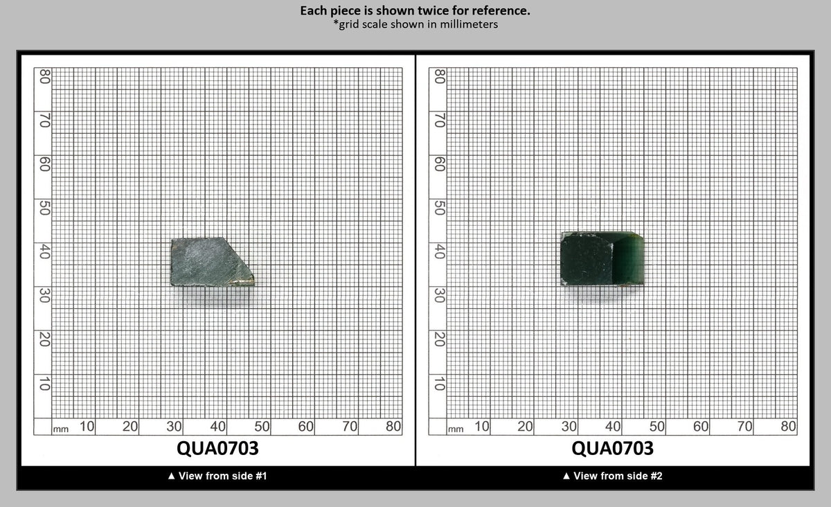 Dark Green Hydrothermal Synthetic Quartz - Lab Created Faceting Rough : QUA0703