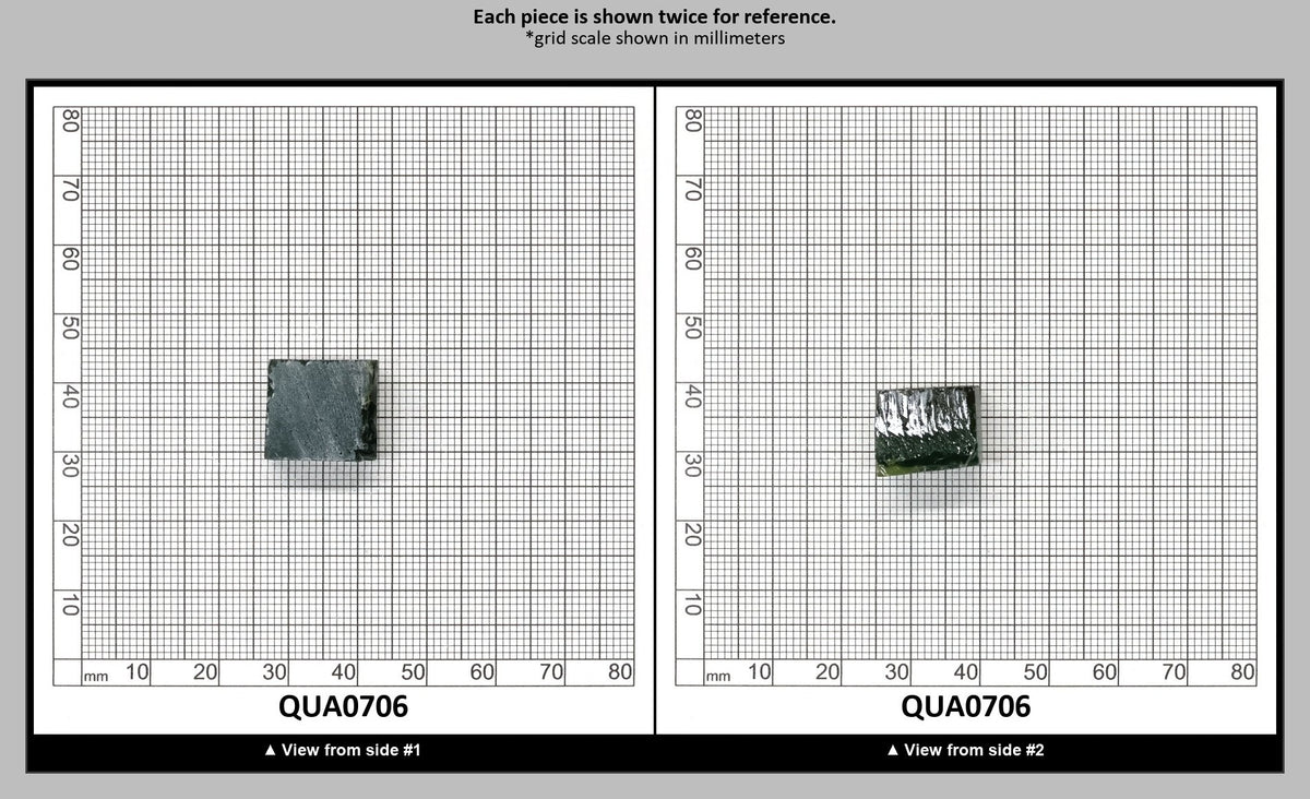 Dark Green Hydrothermal Synthetic Quartz - Lab Created Faceting Rough : QUA0706