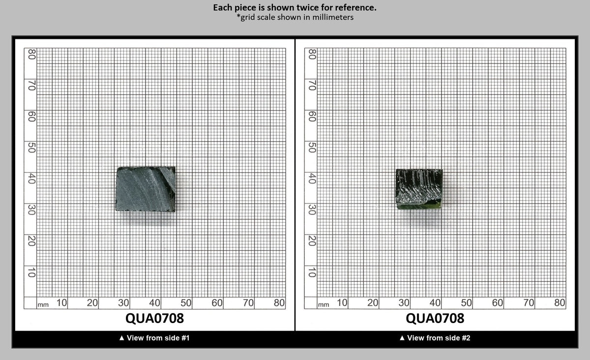 Dark Green Hydrothermal Synthetic Quartz - Lab Created Faceting Rough : QUA0708
