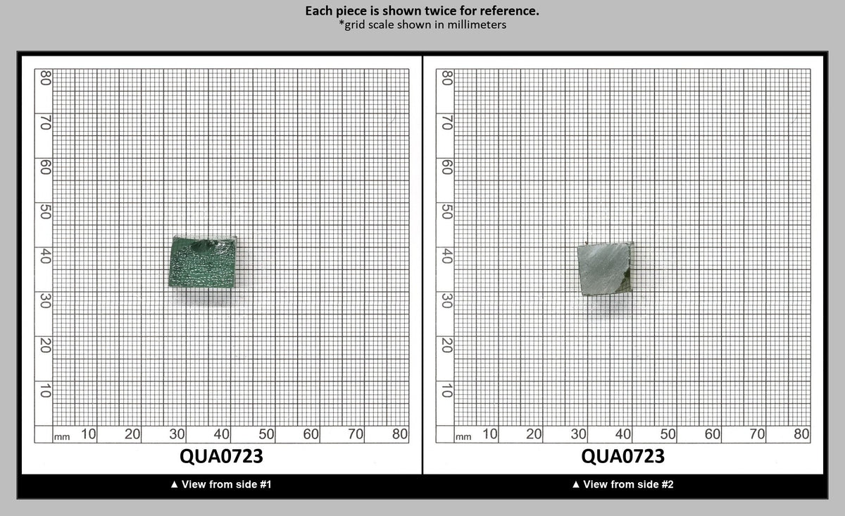 Extra Light Green Hydrothermal Synthetic Quartz - Lab Created Faceting Rough : QUA0723