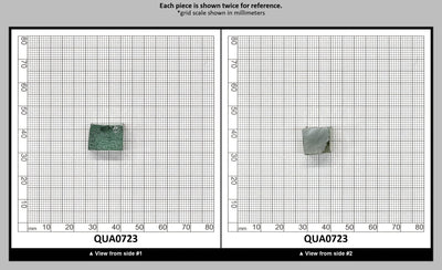 Extra Light Green Hydrothermal Synthetic Quartz - Lab Created Faceting Rough : QUA0723