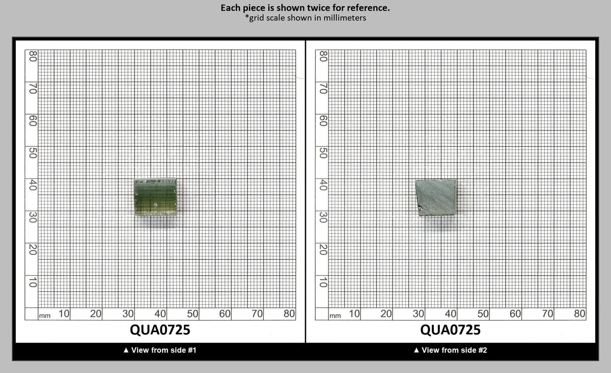 Extra Light Green Hydrothermal Synthetic Quartz - Lab Created Faceting Rough : QUA0725