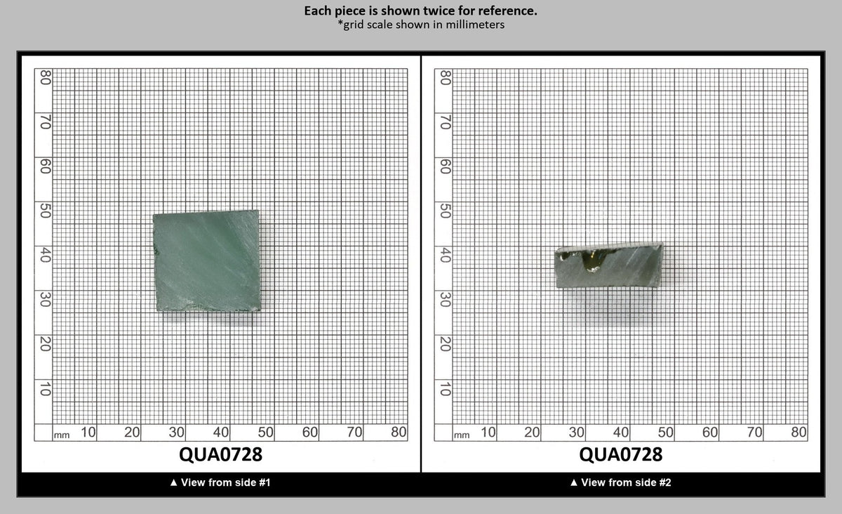 Extra Light Green Hydrothermal Synthetic Quartz - Lab Created Faceting Rough : QUA0728